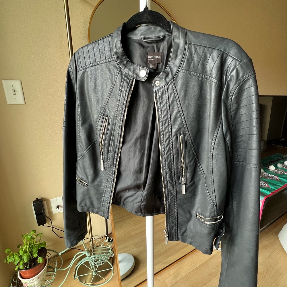 Vegan Leather Free Press S Moto Jacket